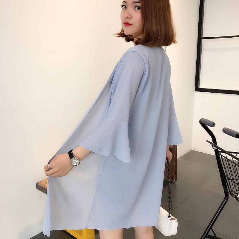 Áo choàng chiffon dáng rộng cho nữ