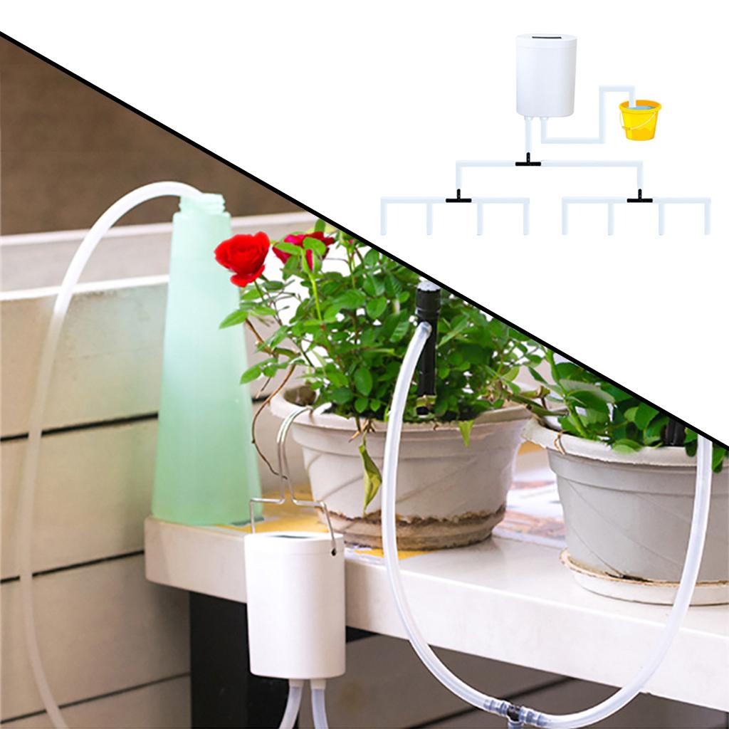 Garden Automatic Drip Irrigation System, Plant Water Pump Timer Tool,Precise Watering for Garden Patio