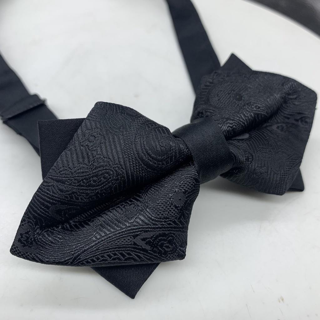 Phụ kiện nam Nơ đeo cổ nam nhọn hai đầu mẫu đen mới của Giangpkc SP2214189