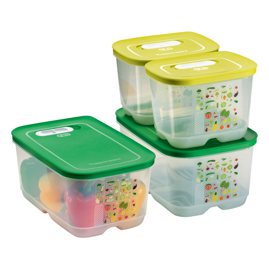 Bộ 4 Hộp Bảo Quản Thực Phẩm Tupperware Vensmart Vens 4