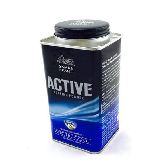 Phấn lạnh cho nam Snake Brand Active Arctic Cool Thái Lan 140g