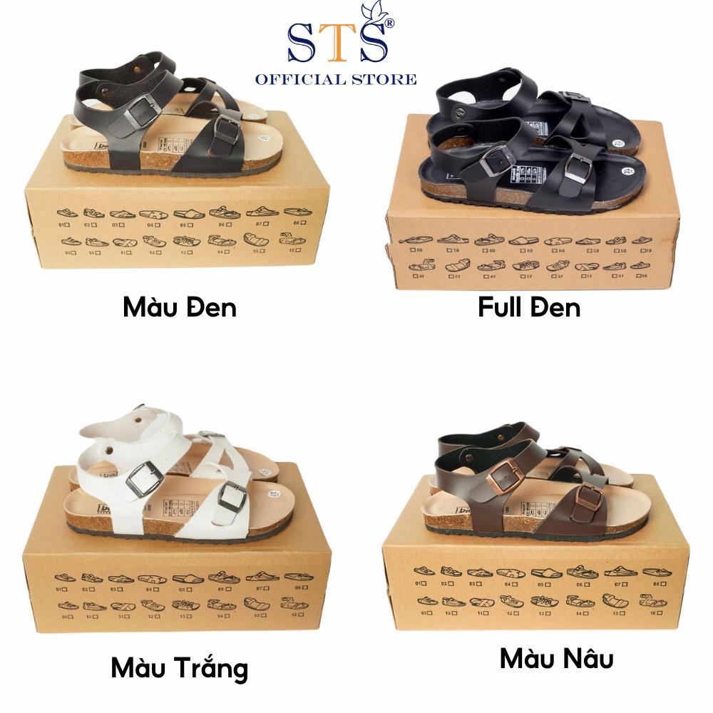 Giày Sandal Đế Trấu Nam nữ mặt lót PU kem cao cấp chống nước nhiều màu sắc mã KPU23