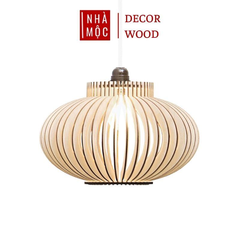 Đèn gỗ thả trần trang trí mẫu TT38