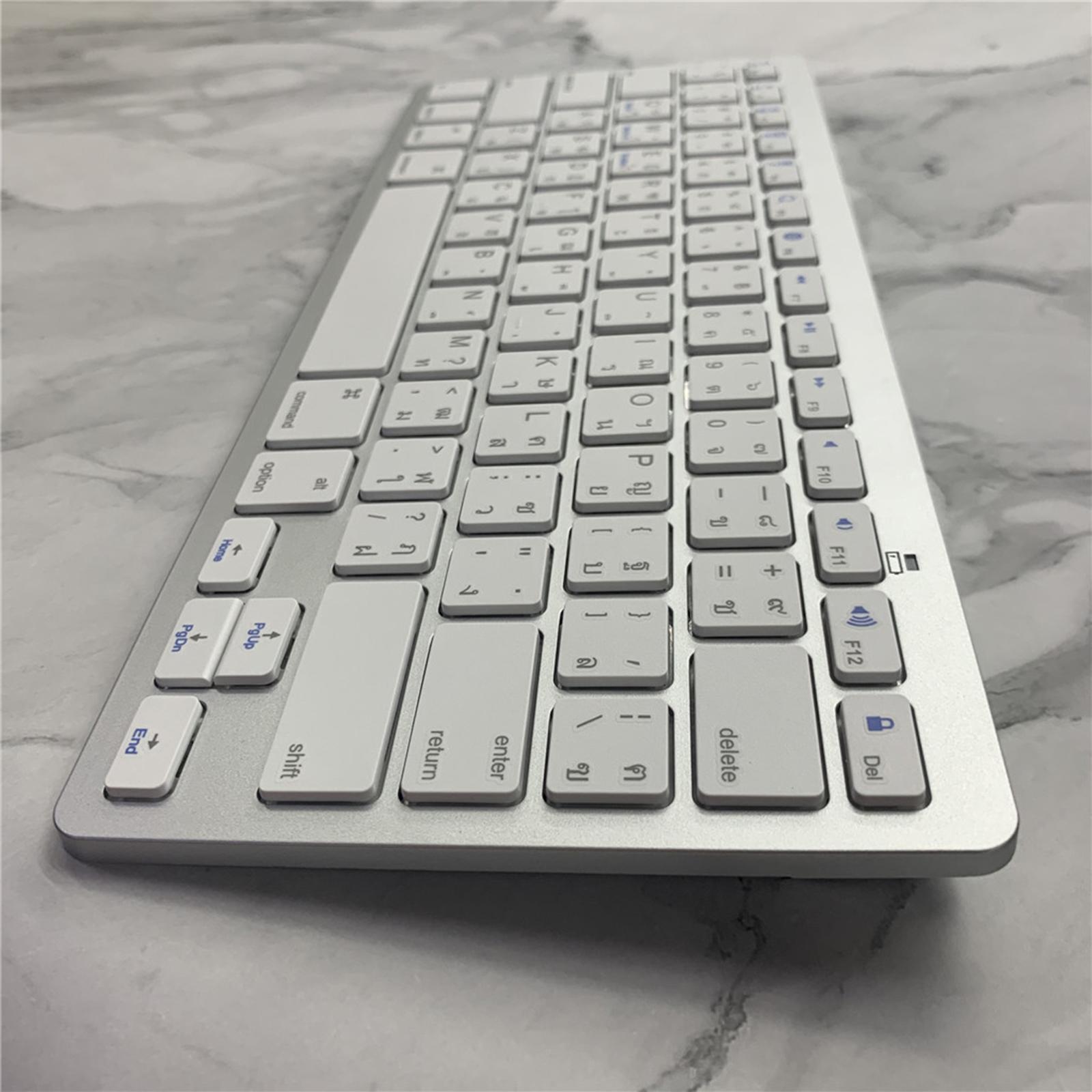 Mini Thai 78 Keys Wireless Bluetooth Keyboard Lightweight Energy-saving