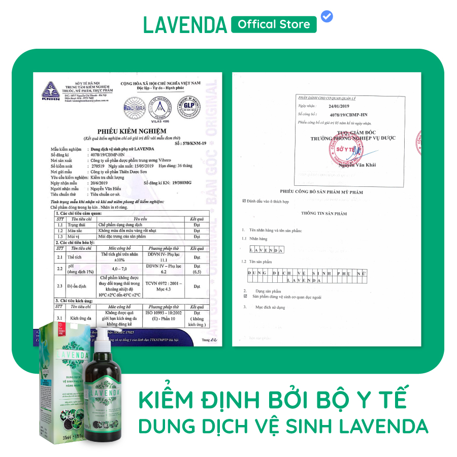 Combo khử Nấm ngứa, Khử mùi hôi, khí hư, Huyết trắng (1 xịt Lavenda 60 ml + 1 rửa Lavenda 275ml)