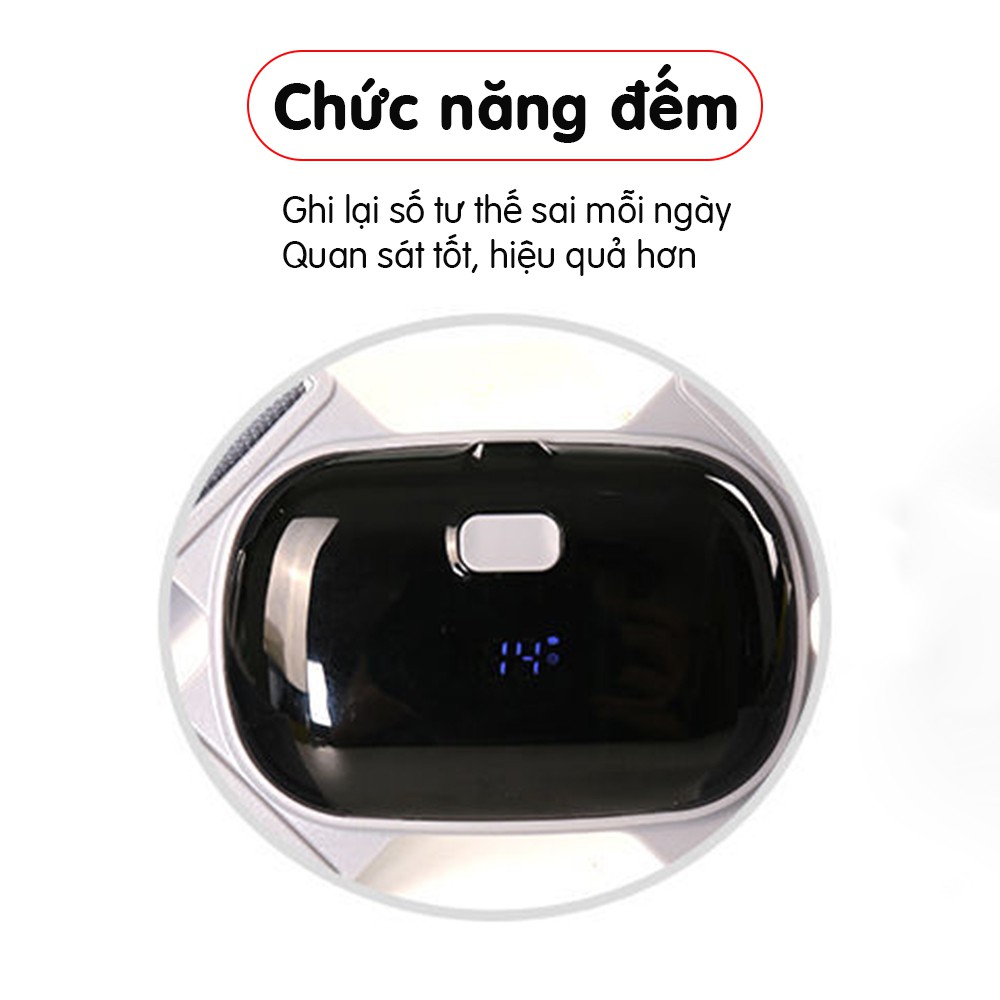 Đai chống gù lưng thông minh điều chỉnh tư thế - Cảm biến báo rung, cảnh báo chống gù cho cả trẻ em - MIANZ GROUP