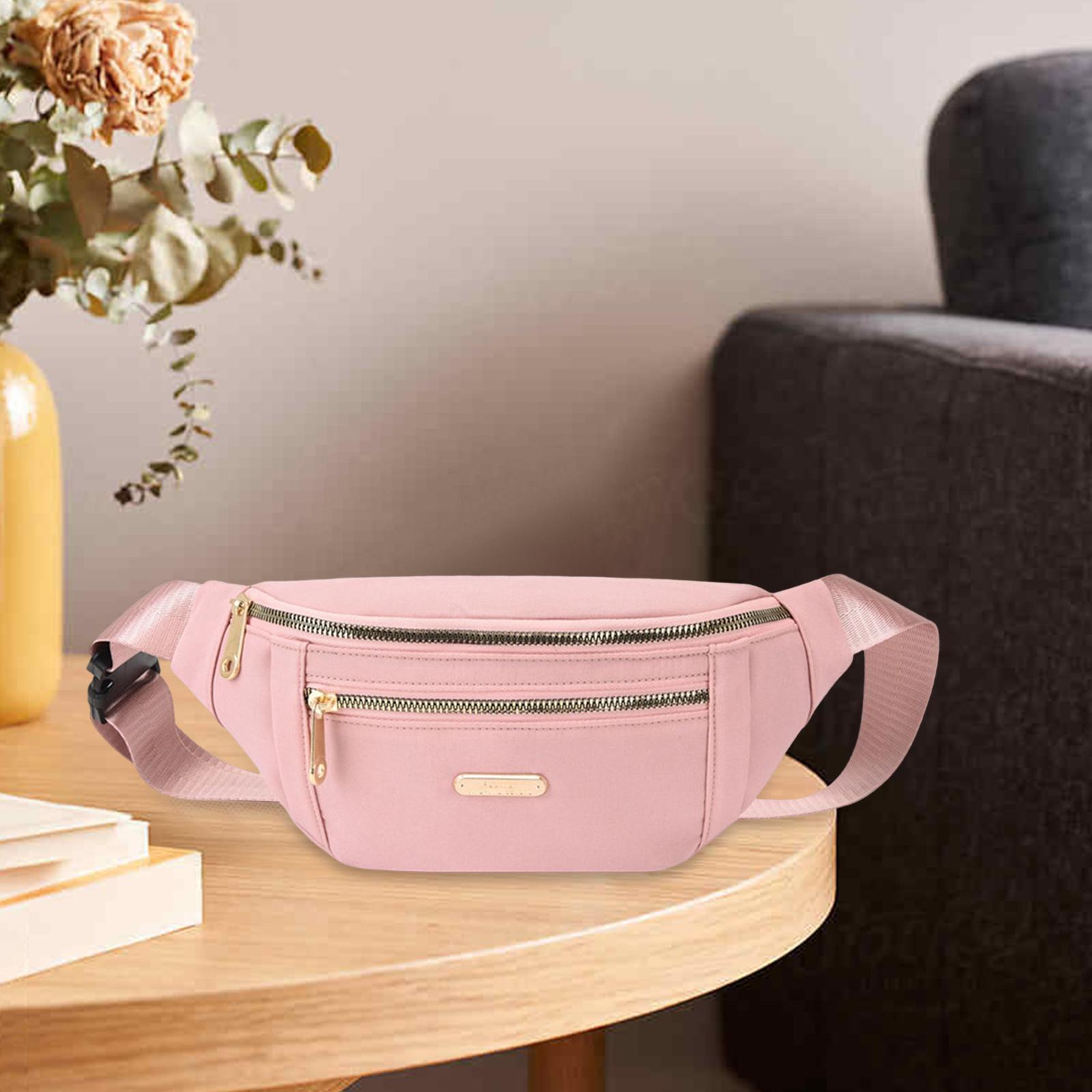 Fanny Pack Waist Pack with 2 Zipper Pockets Waist Bag for Running Workout Travel
