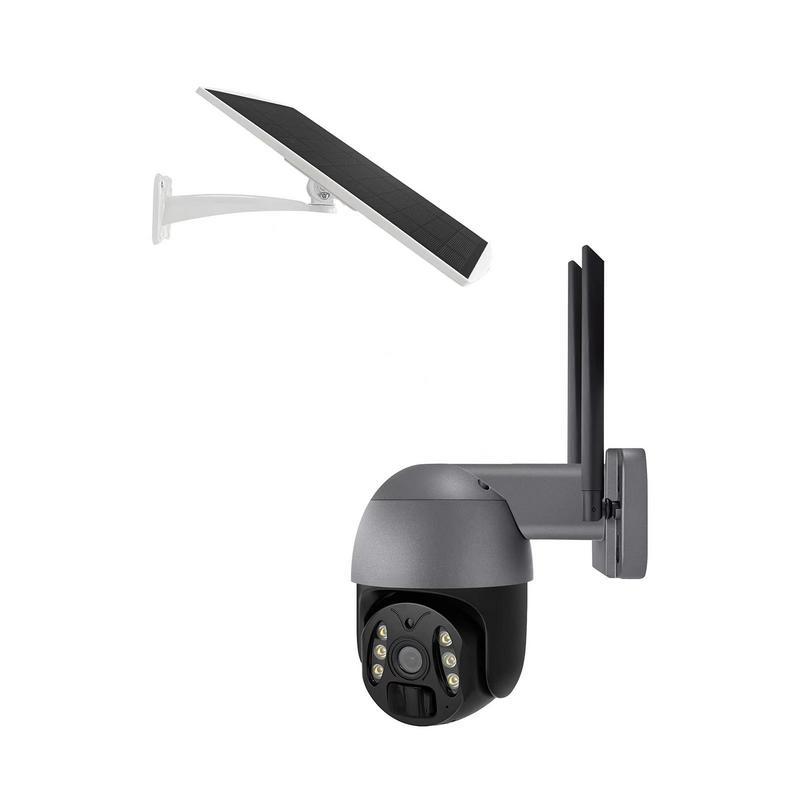 Camera mặt trời WiFi Máy ảnh IP không dây 3MP ngoài trời với bảng điều khiển năng lượng mặt trời