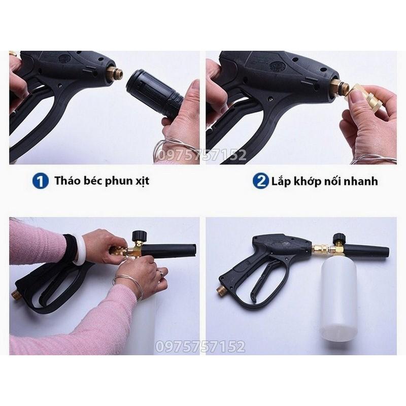 BỘ SÚNG XỊT RỬA VÀ BÌNH TẠO BỌT TUYẾT CHO MÁY RỬA XE