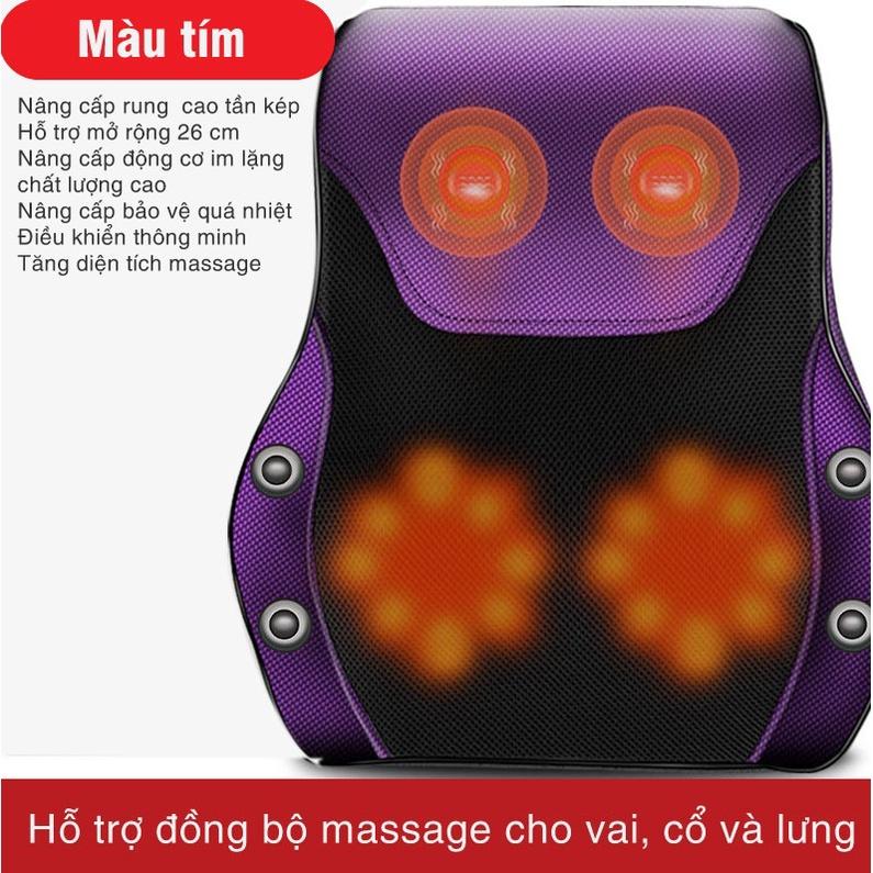 Gối Massage Lưng và Cổ Hồng Ngoại Cao Cấp - HỖ TRỢ GIẢM ĐAU NHỨC CHO NGƯỜI THOÁT VỊ ĐĨA ĐỆM