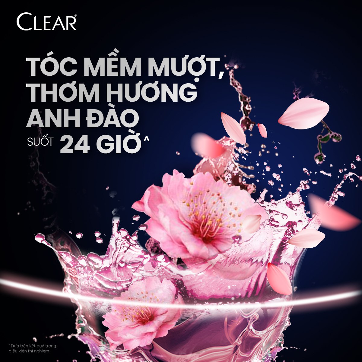 Dầu gội sạch gàu Clear Hoa Anh Đào đánh bay gàu & nhờn ngứa, sảng khoái cả ngày dài 630G