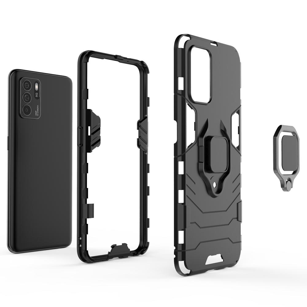 Ốp lưng dành cho Oppo Reno 6 Reno6 Z Reno6 Pro 5G chống sốc iron man kèm nhẫn iring Bảo vệ camera và chống xem video tiện lợi