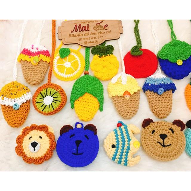Túi đựng tỏi cho trẻ sơ sinh handmade.