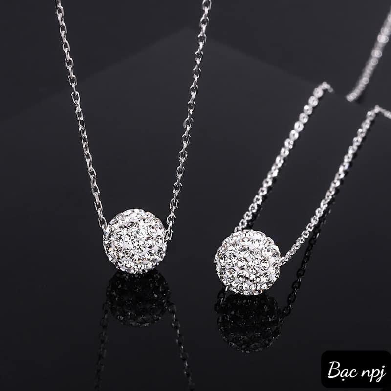 Dây chuyền cầu đá, Vòng cổ nữ Bạc Ta ️ SIÊU HOT ️ dành cho nữ - Bạc Npj