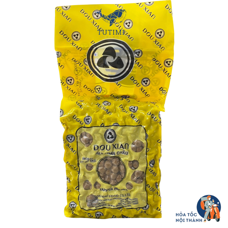 Trân Châu Đen DOU XIAN (1kg) - Tiện lợi - Nhỏ Gọn - Dễ Dùng