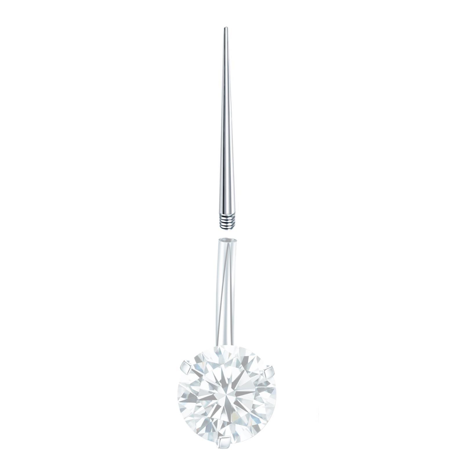 Threaded Taper Threaded Insertion Taper Insertion Pin Taper for Nose Navel 1.2mm