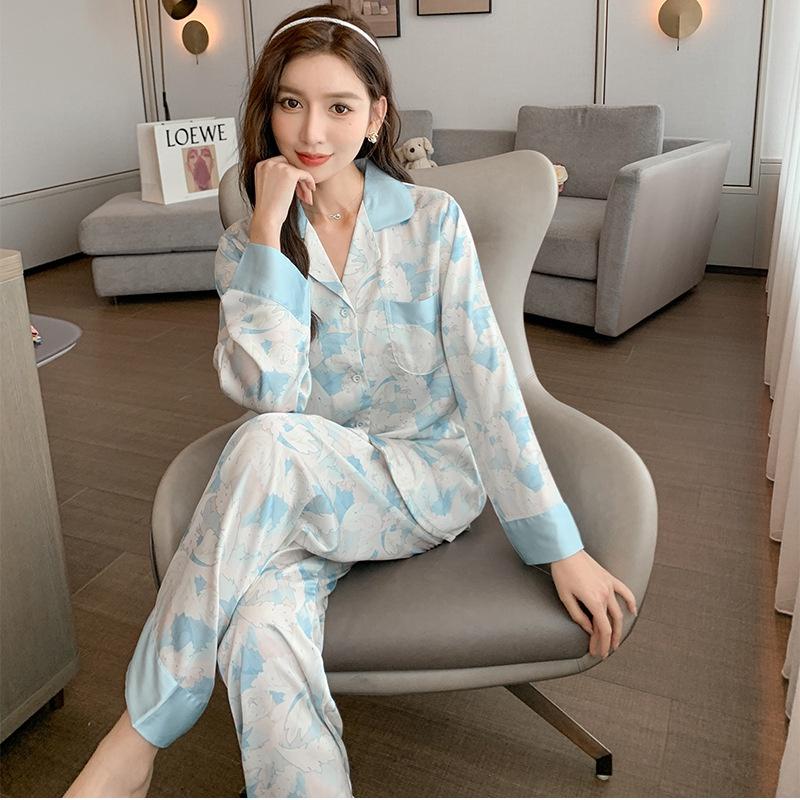 Pijama Lụa - Đồ Bộ Nữ Dài Tay Cao Cấp Nhiều Mẫu Họa Tiết Đẹp DDLP13