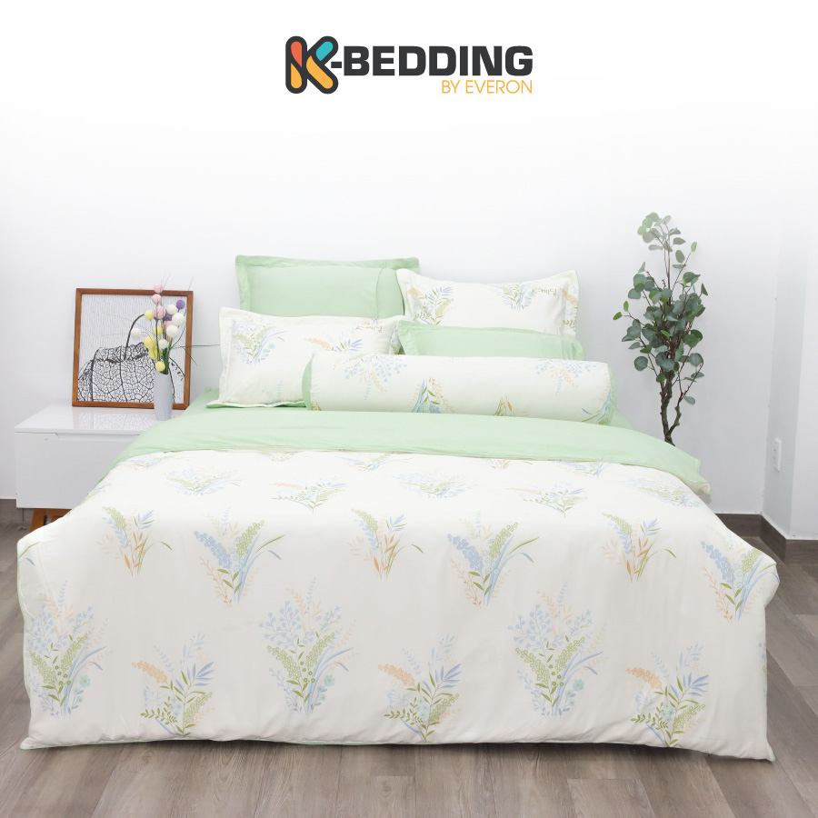 Bộ Ga Giường K - Bedding Kcp Chất Liệu Cotton Không Bao Gồm Chăn - Kcp307 - 1M8X2M