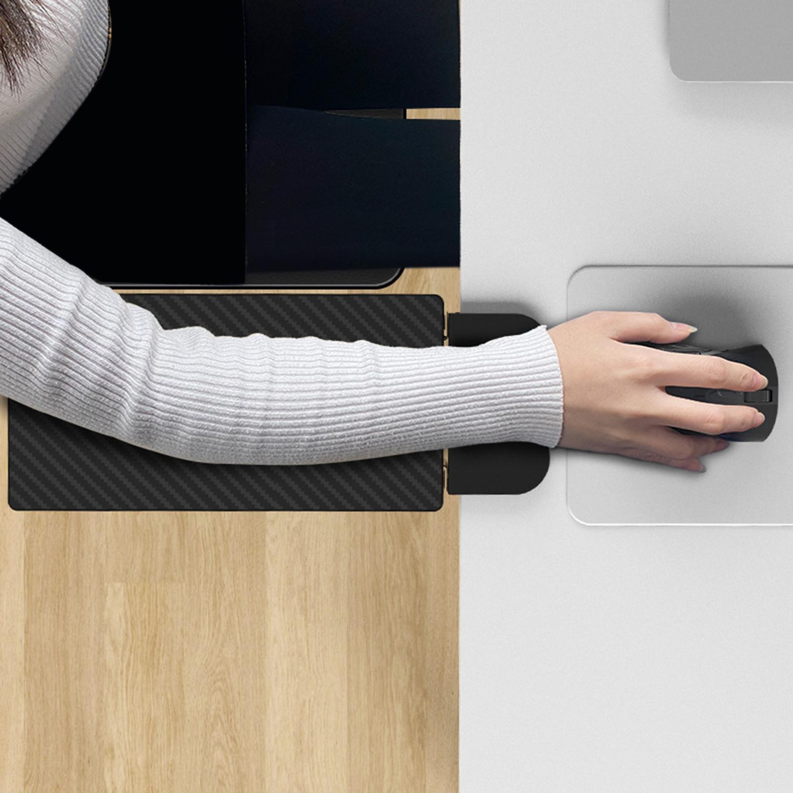 Foldable Ergonomic Desk Extender Tray Computer Elbow Arm Support Rest