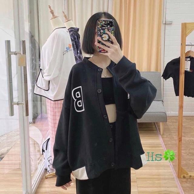 ÁO KHOÁC CARDIGAN NỮ VẢI NỈ BÔNG MỊN CHỮ B BA MÀU,ÁO KHOÁC CARDIGAN NỮ VẢI NỈ BÔNG DÀY MỊN BA MÀU CHỮ B,Áo khoác nam nữ mặc , áo khoác cardigan logo thêu , vải nỉ dày mịn
