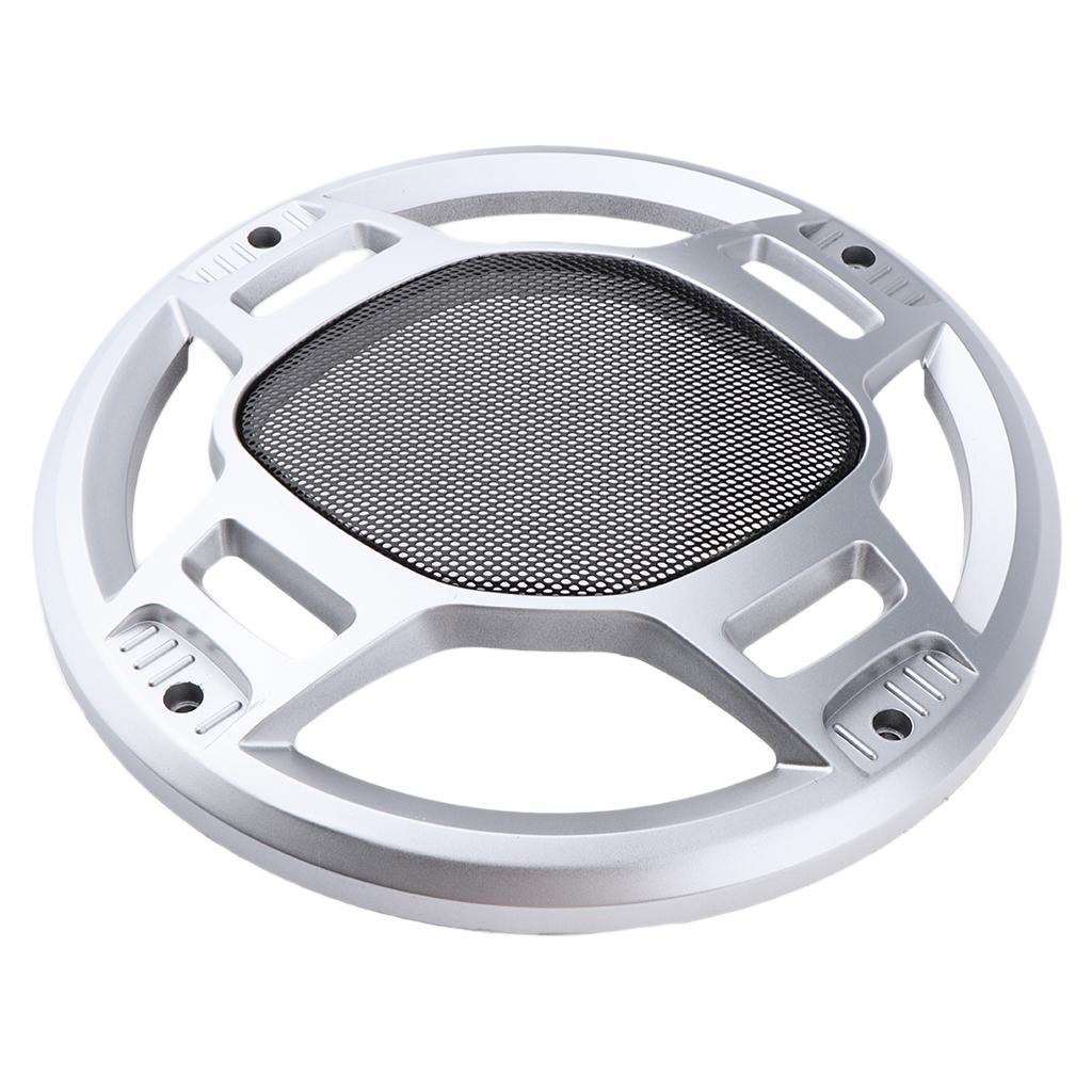 2Pcs 8" Speaker Cover Grille Car Audio Protective  Metal Mesh Part