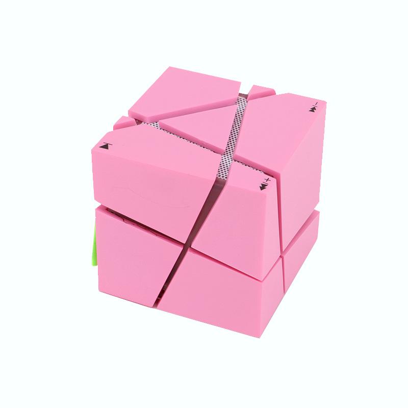 Bluetooth MP3 Player Player với FM Radio Loa lớn hỗ trợ Micro SD Card TF Color: Pink retail box