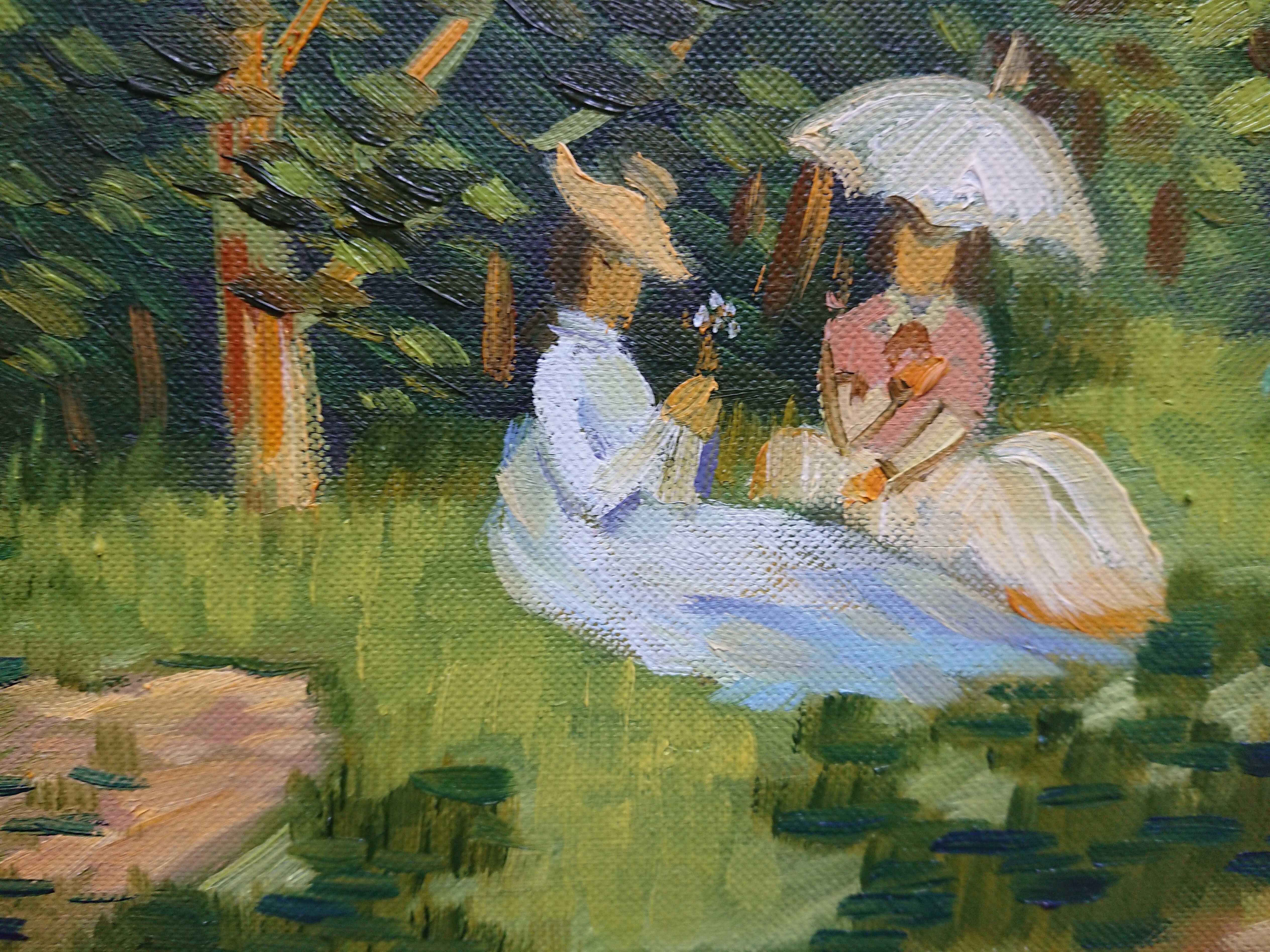 Tranh Sơn Dầu Vẽ Tay 30x40cm - Thì Thầm Mùa Xuân