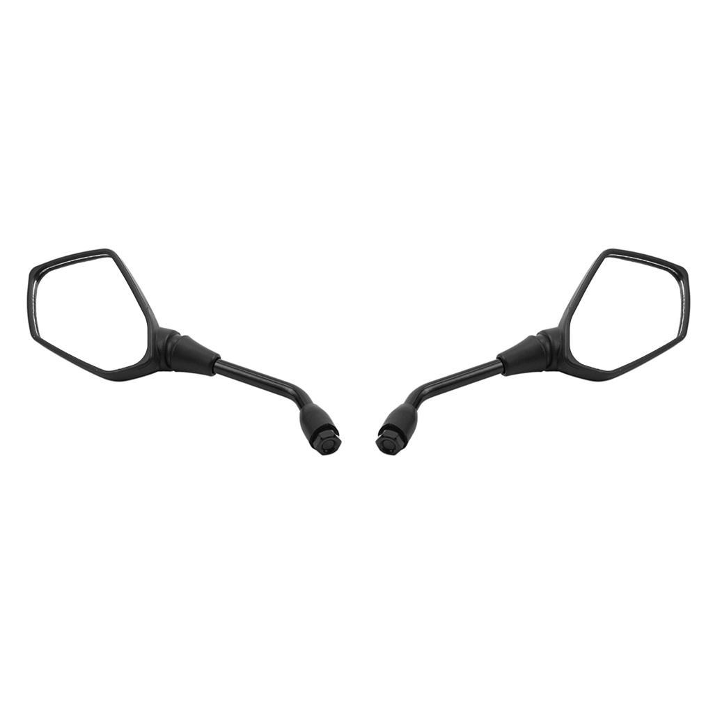 1 Pair Motorcycle Rear View Mirrors 10MM Universal Side Mirror for Scooter, ATV