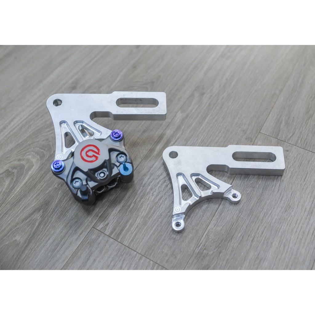 PAD PHANH DÀNH CHO YAMAHA TFX 150 đĩa sau 2 Pits đối xứng. Pad phanh CNC Nguyên Khối