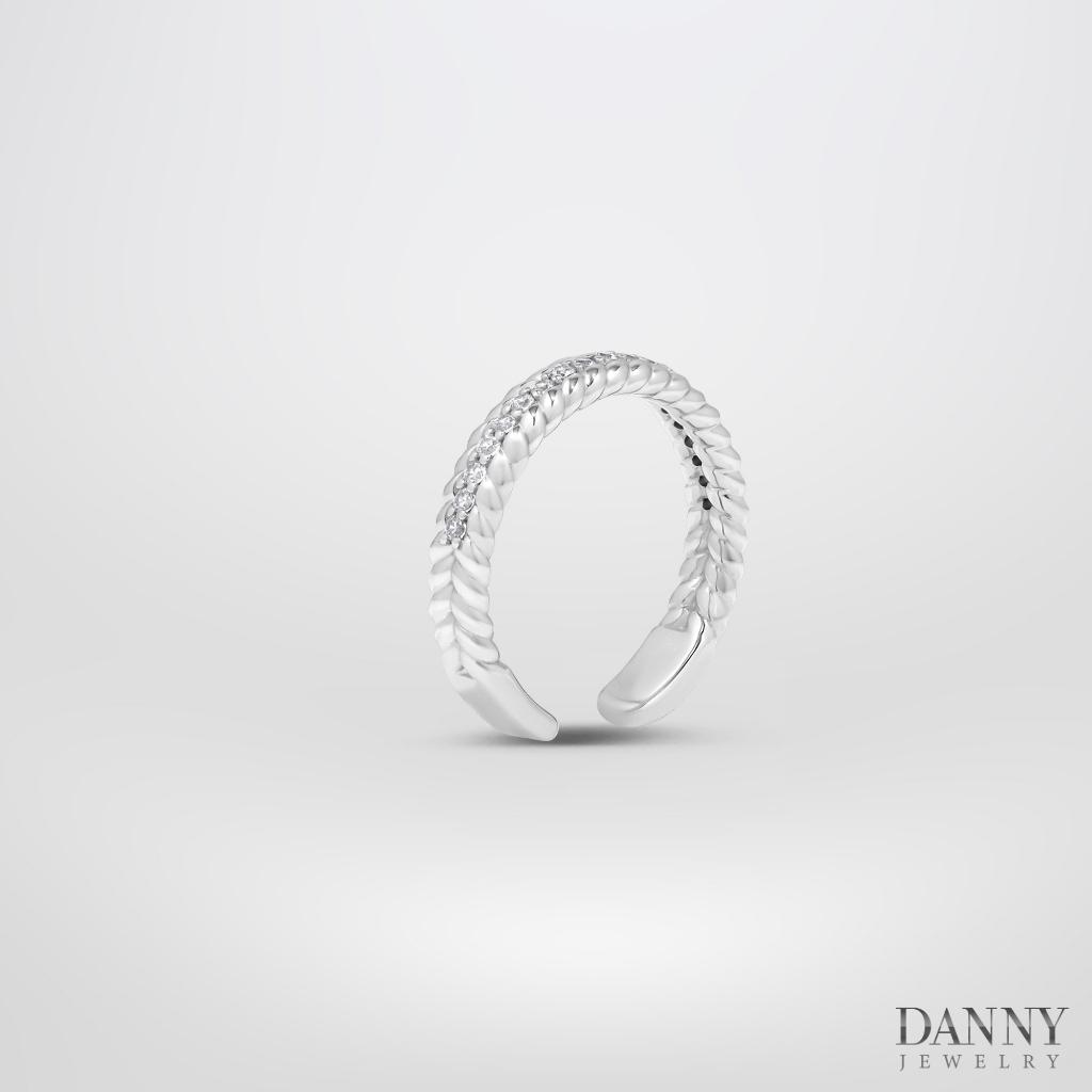 Nhẫn Nữ Danny Jewelry Bạc 925 Xi Rhodium Đính Đá CZ N0114