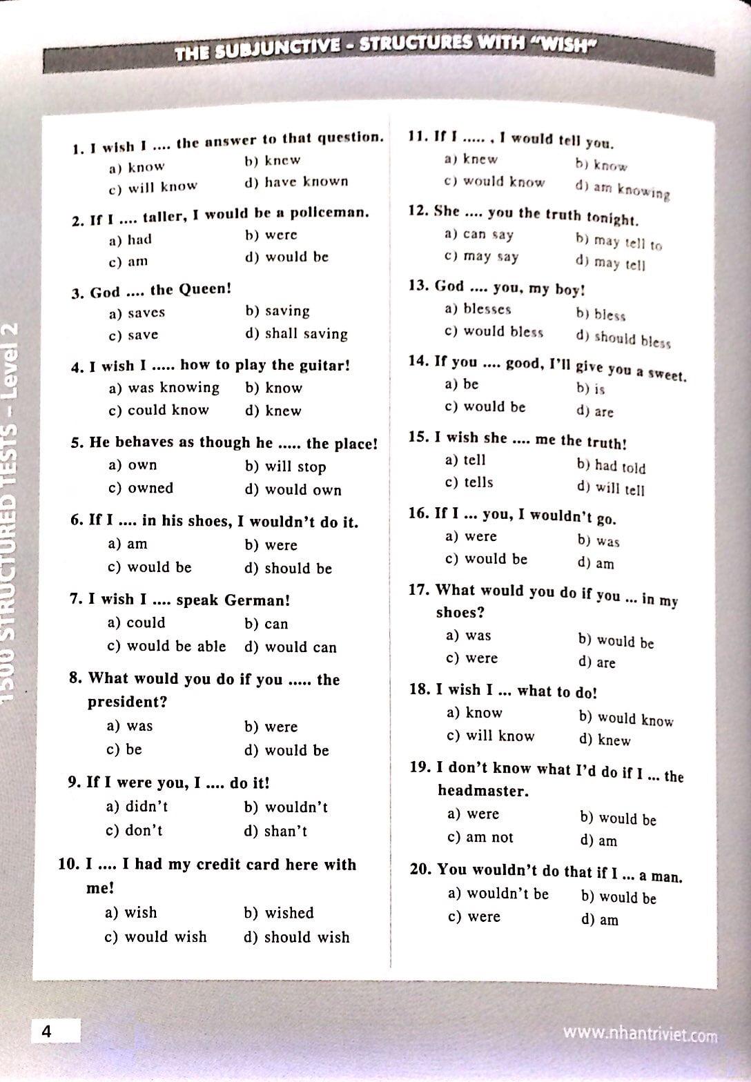 Sách 1500 Structured Tests Leve 2 (Không CD)