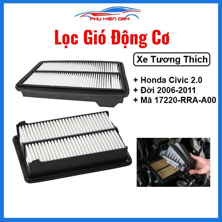 Lọc gió động cơ ô tô Civic 2.0 2006-2011 Mã 17220-RRA-A00