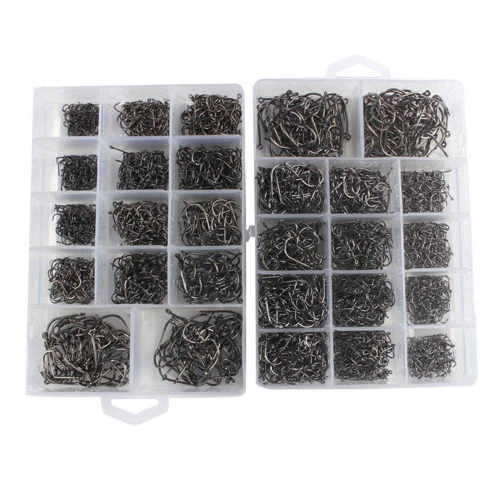 Fishing Hooks Fish Hooks Fishing Terminal Supplies Offset Fishing Hooks Circle Hooks for Bass Freshwater Outdoor Sports Catfish Sea Fishing