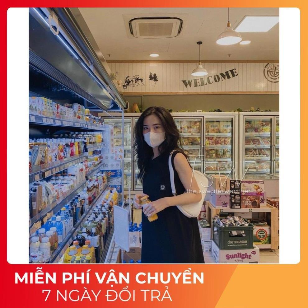 Đầm Suông Ba Lỗ Sát Nách Logo Chú Bò