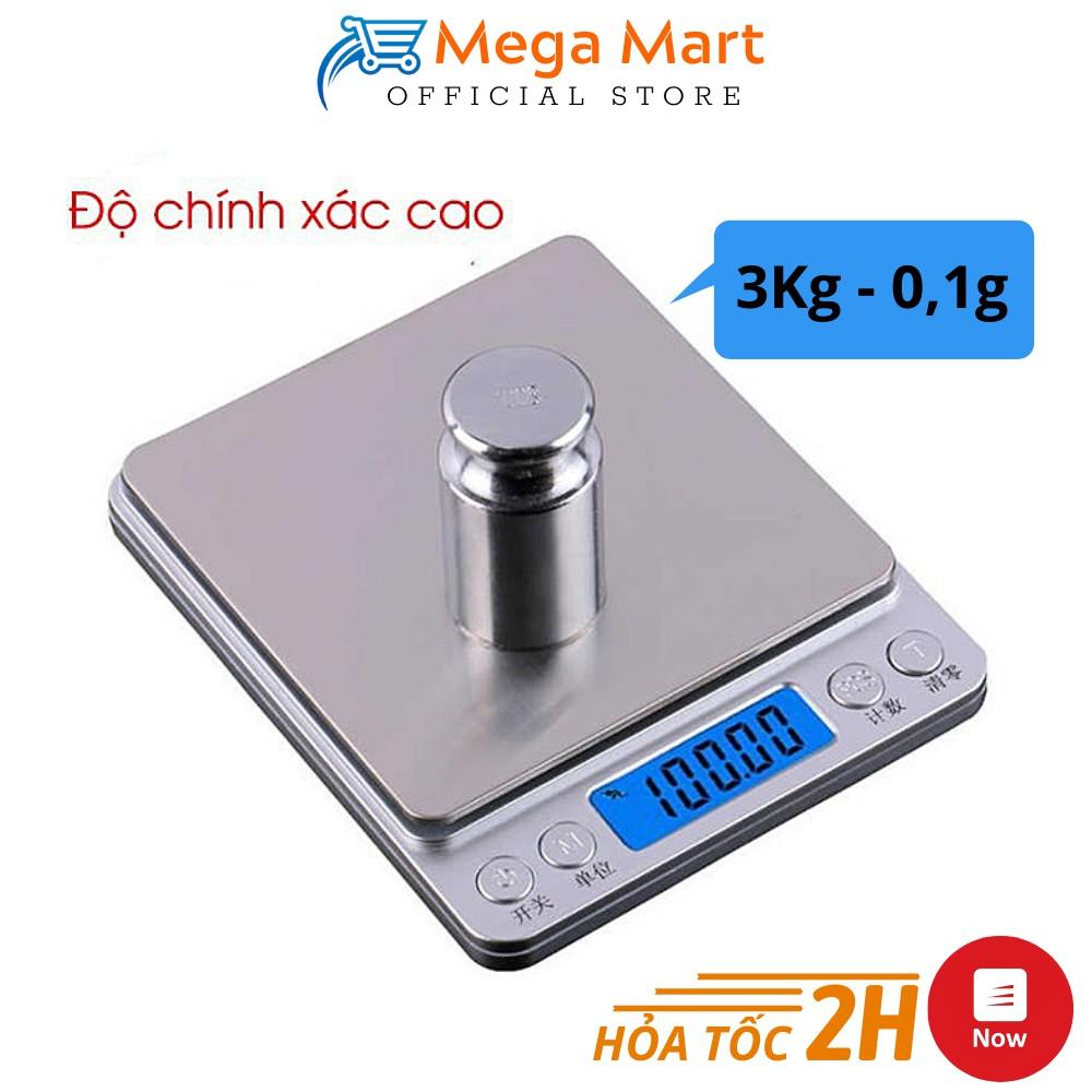 Cân Tiểu Ly Điện Tử 3kg I2000 Siêu Chính Xác, Cân Nhà Bếp Mini Tiện Lợi