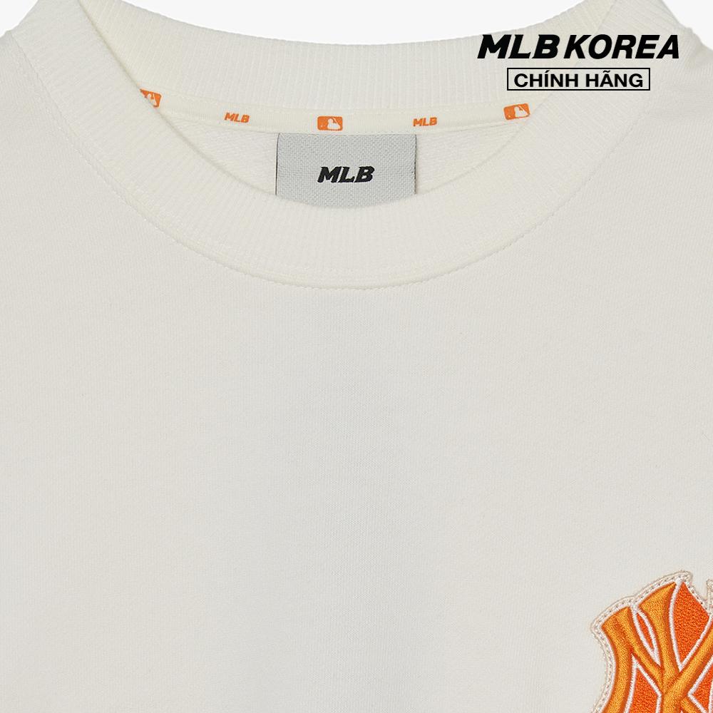 MLB - Áo sweatshirt unisex tay dài Cube Monogram Big Logo 3AMTM0131-50CRS