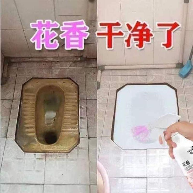 Chai Xịt Tẩy Bồn Cầu Hoa Anh Đào, Tẩy Toilet, Tẩy Nhà Vệ Sinh,  Xịt Tẩy Bếp Hương Hoa Anh Đào Dạng Bọt-Loại Chuẩn