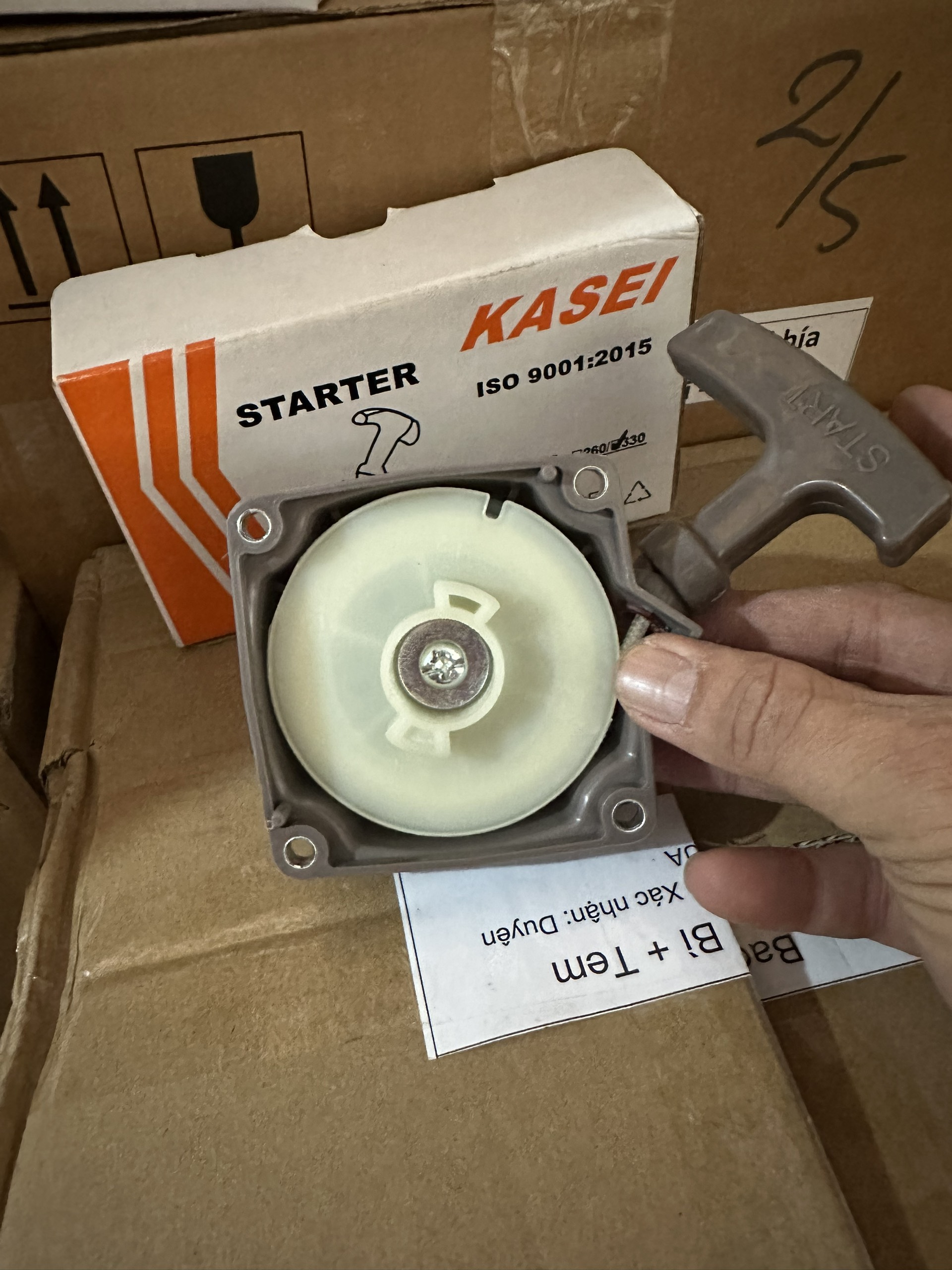 BỘ KHỞI ĐỘNG MÁY CẮT CỎ 2 THÌ 330/430 , 2 CHẤU - KHÔNG TRỢ LỰC