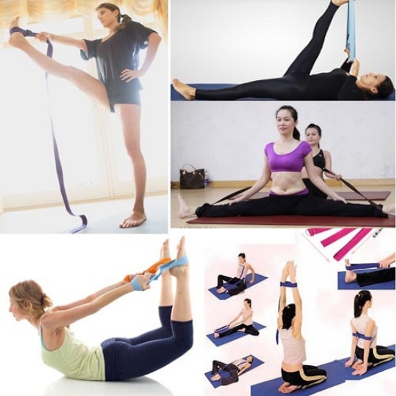 Dây Đai Tập Yoga Sợi Cotton, Dây Kéo Tập Yoga 1m8 - YOGA QG, Hỗ Trợ Kéo Giãn Chân Tay, Uốn Người Tập Yoga, Giúp Bạn Có Một Cơ Thể Dẻo Dai