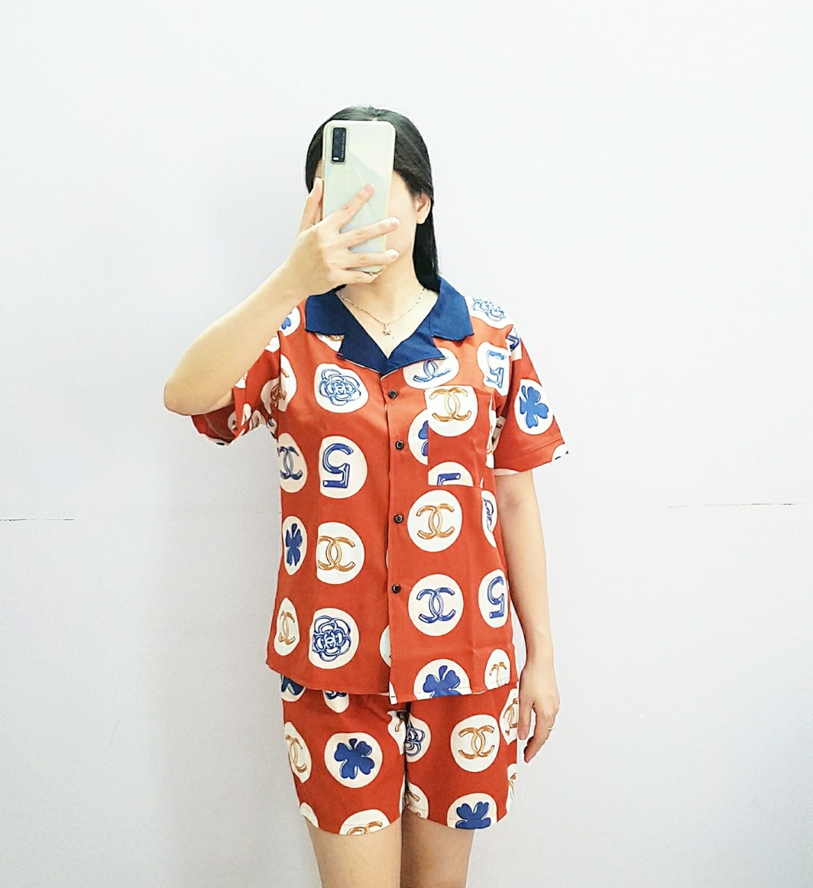 Đồ Bộ Nữ Mặc Nhà Pijama, Đồ Bộ Ngủ Lụa Mềm Mịn, Không Nhăn, Không Xù Lông Cộc Tay, Quần Đùi 40-70Kg