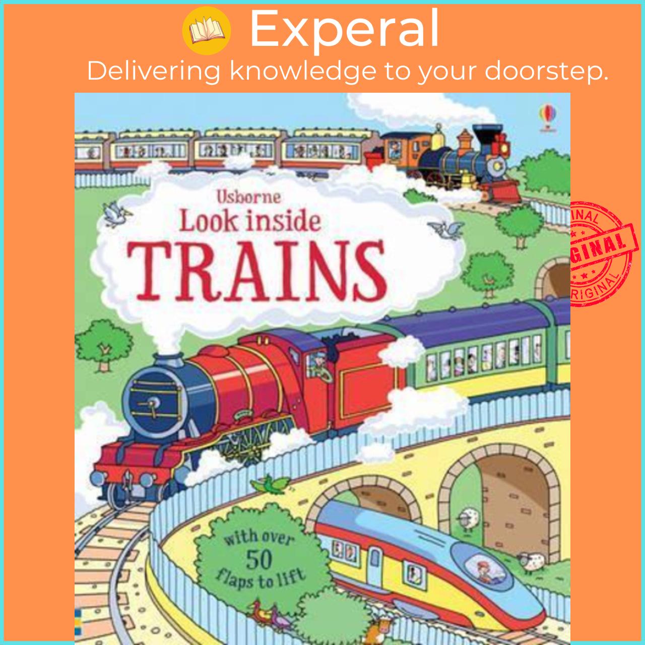 Sách - Look Inside Trains by Alex Frith Colin King