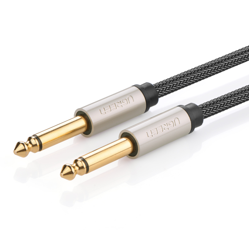 Cáp âm thanh stereo 2 đầu đực chuẩn jack 6.5mm dài 10m UGREEN AV128 40815 - Hàng chính hãng