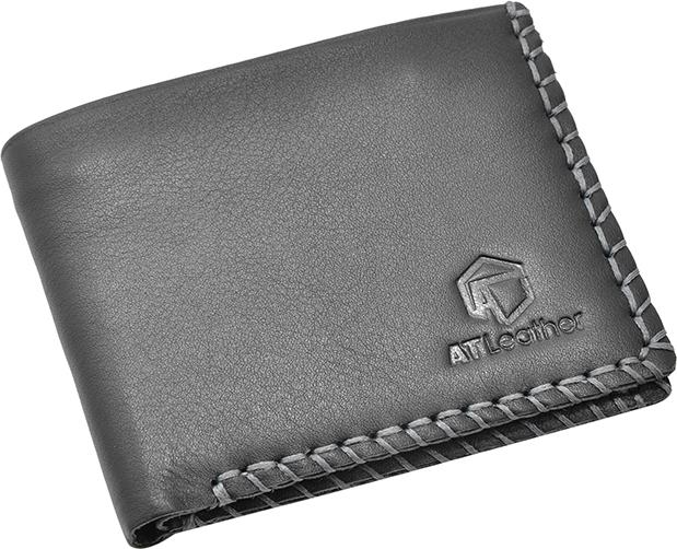 Ví Da Bò Nam Viền May Thủ Công AT Leather AT105