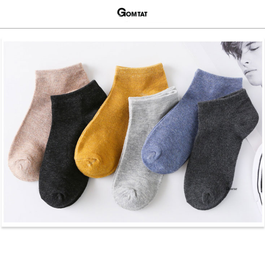Combo 5 đôi Vớ nam CỔ NGẮN Vintage, Tất Nam sử dụng cả tuần - Votuannam
