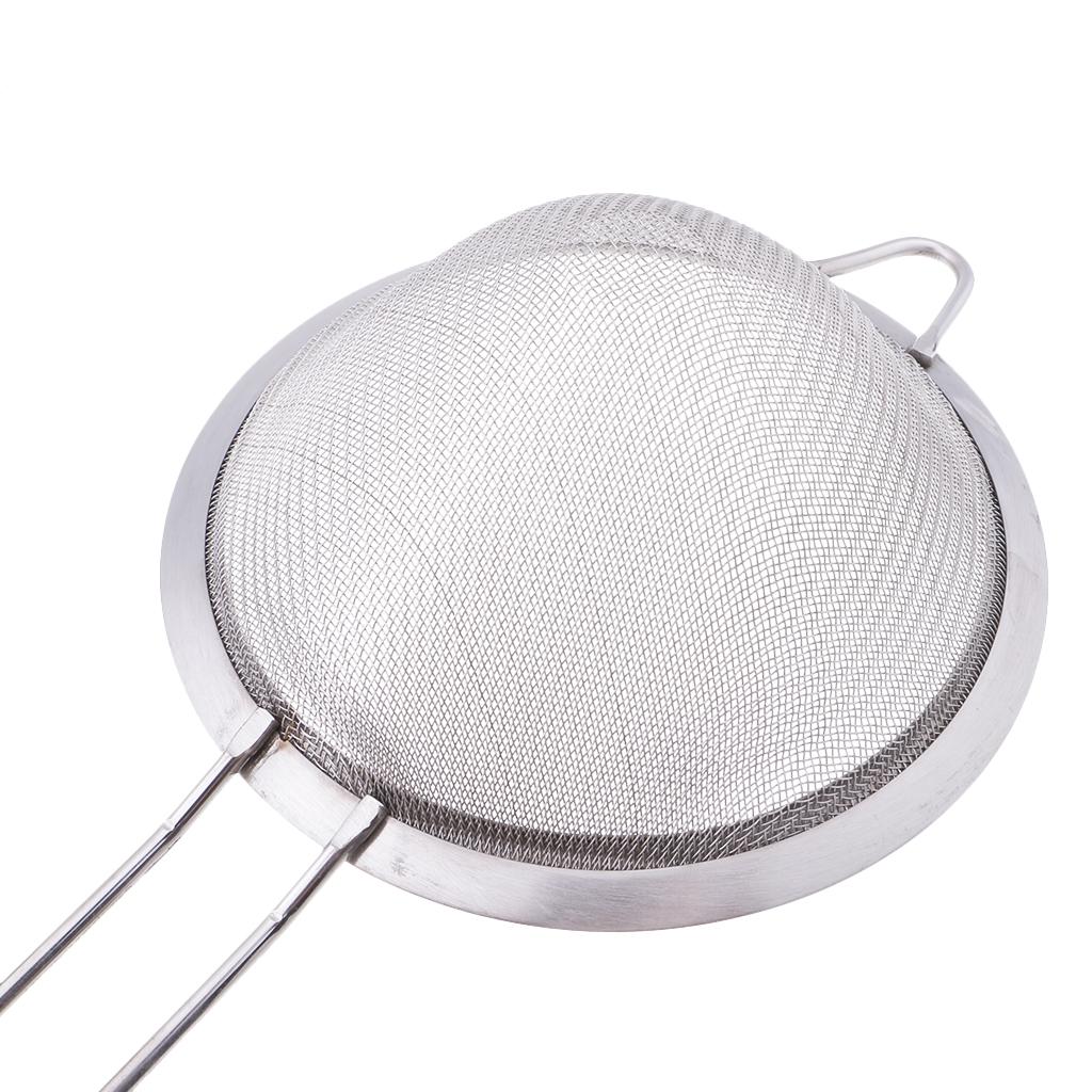 Stainless Steel Fine Mesh Strainer Bowl Drainer Sieve Colander Sifter 7/9/12/14/16/18cm
