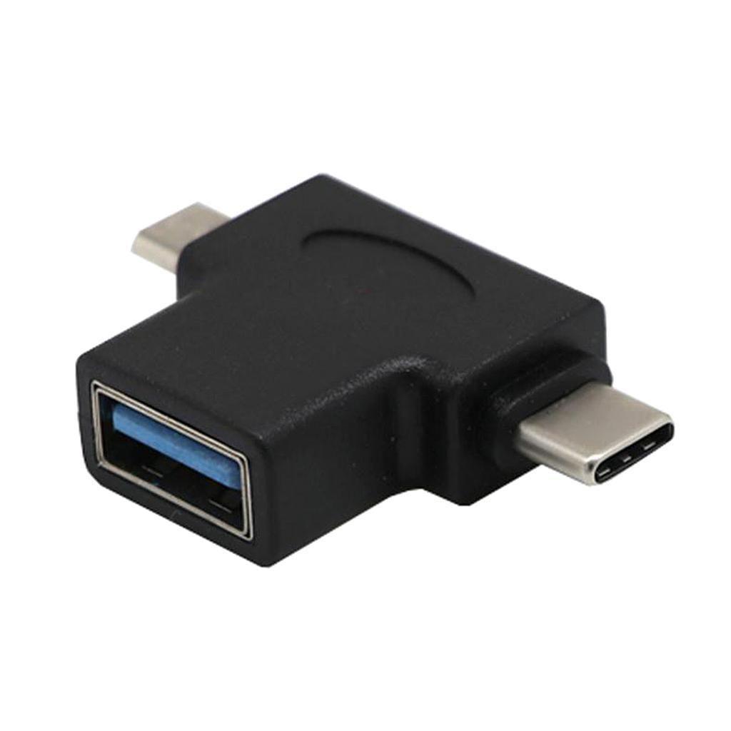 Micro USB to USB A 3.0, USB .1 to USB A 3.0 OTG Host Converter+USB Male to