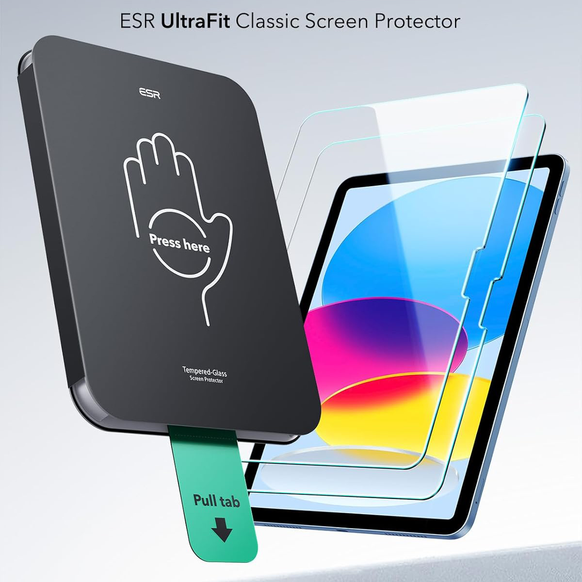 Kính cường lực dán màn hình cho iPad Gen 11 / iPad Gen 10 2025/2022 ESR UltraFit Classic Screen Protector - Hàng Chính Hãng