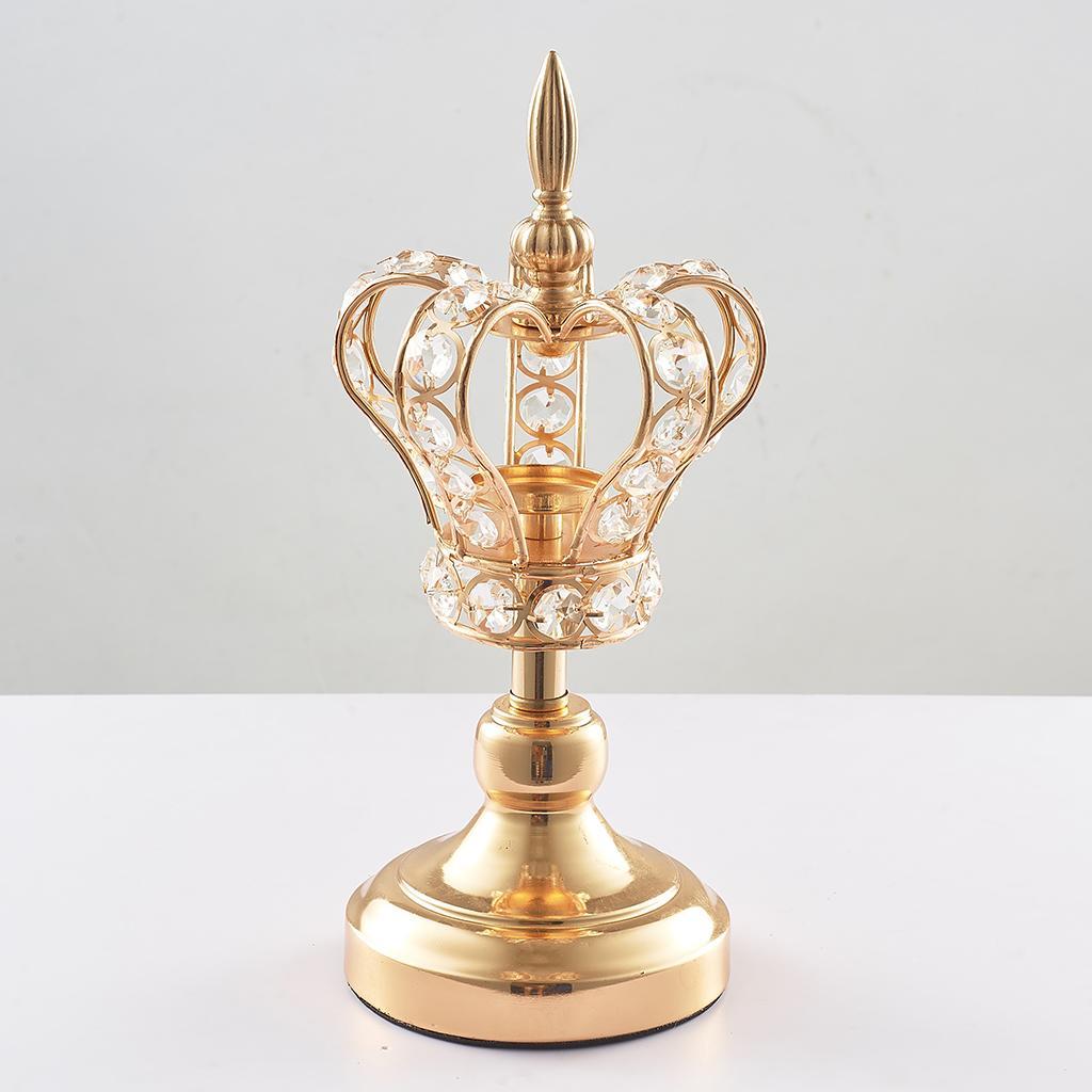 Golden Candle Holder Ornament Photo Holder Photo Prop Table Decor