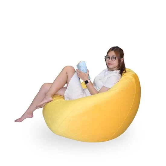 Ghế Lười Giọt Nước Aria - Chất Vải Nhung - The Beanbag House