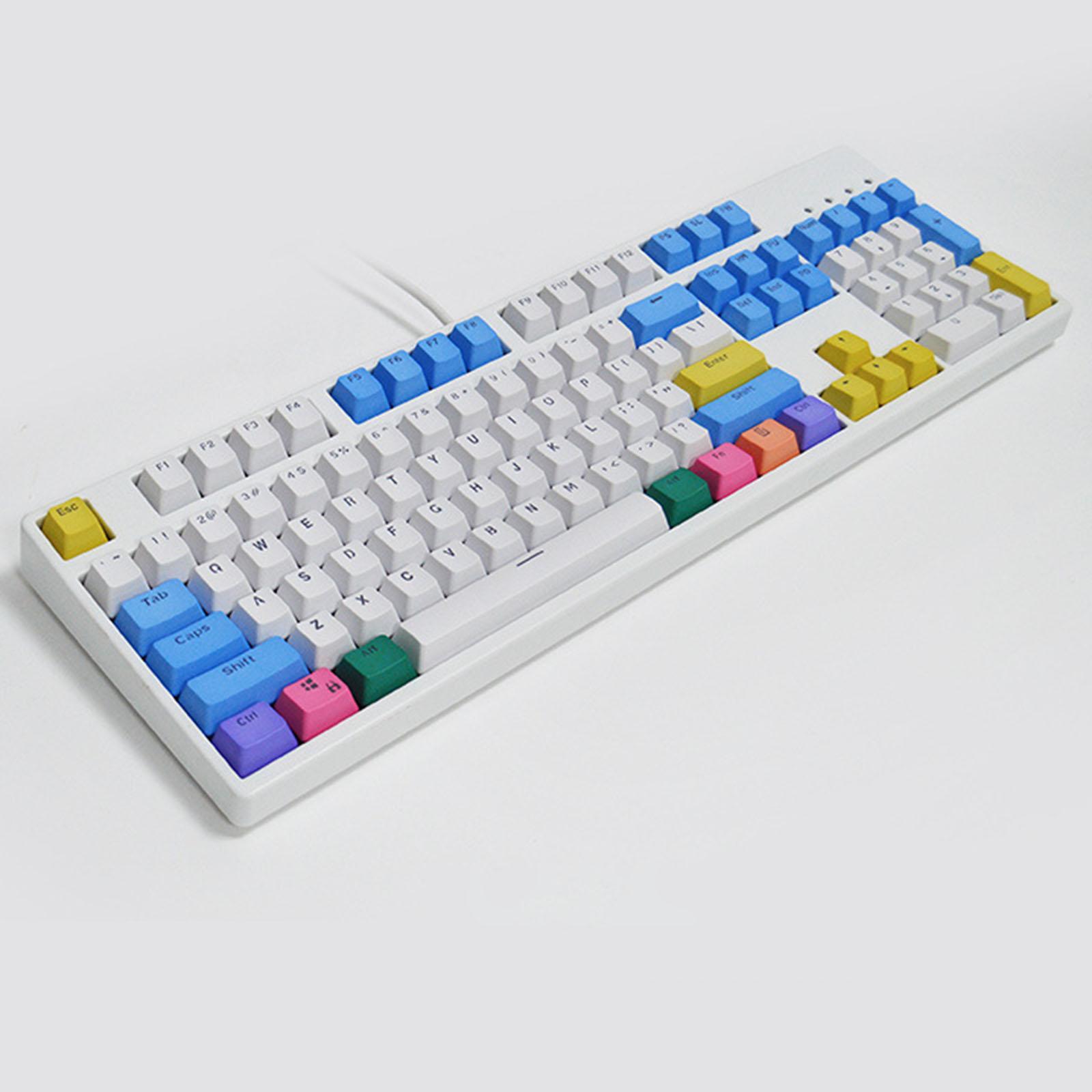 104x ABS Mechanical Keyboard Keycap Set PBT Keycap Light Transmitting